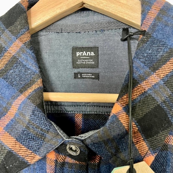 NEW Women’s PrAna Golden Canyon Flannel Size L - Picture 3 of 8